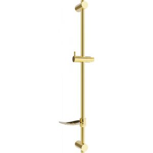 Posuvný držák sprchy s mýdlenkou, 80 cm, zlatý